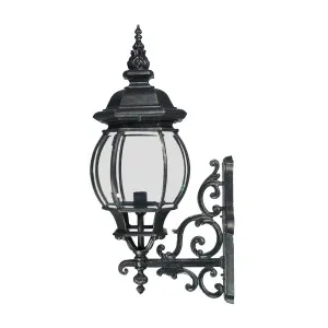 Flinders Antique Black Wall Light IP12 Medium by Lighting Inspirations, a Outdoor Lighting for sale on Style Sourcebook