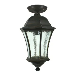 Strand Antique Bronze Under Eave Light IP44 Medium by Lighting Inspirations, a Outdoor Lighting for sale on Style Sourcebook