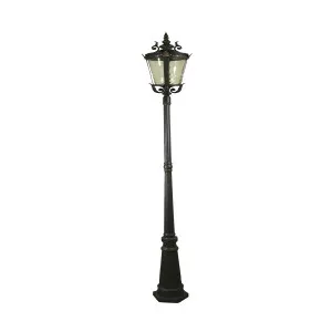 Albany Post Top on Standard 3 Piece Post IP44 Antique Bronze by Lighting Inspirations, a Outdoor Lighting for sale on Style Sourcebook