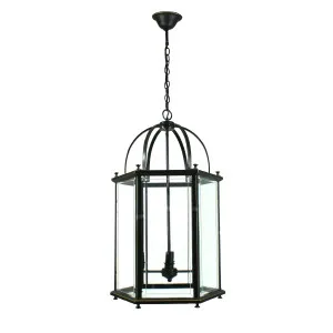 Country Bronze Lantern Pendant Light Large by Lighting Inspirations, a Pendant Lighting for sale on Style Sourcebook