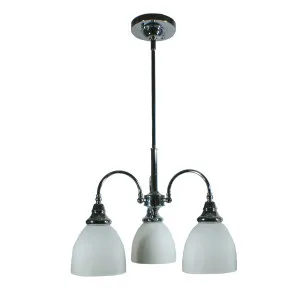 Chrome Benson Pendant Light 3 Light by Lighting Inspirations, a Pendant Lighting for sale on Style Sourcebook