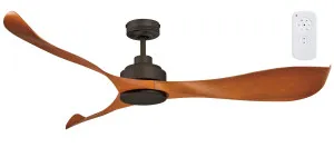 Mercator II Eagle 56" 3 Blade DC Ceiling Fan And Remote Control Oil Rubbed Bronze by Mercator, a Ceiling Fans for sale on Style Sourcebook