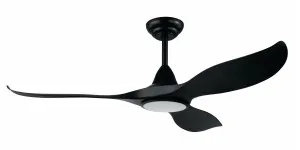Eglo Noosa 52" DC Indoor/Outdoor Ceiling Fan With LED Light and Remote Control Black by Eglo, a Ceiling Fans for sale on Style Sourcebook