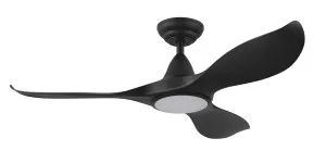 Eglo Noosa 46" DC Indoor/Outdoor Ceiling Fan with LED Light and Remote Control Matte Black by Eglo, a Ceiling Fans for sale on Style Sourcebook