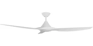 Calibo Smart CloudFan 60" (1520mm) ABS DC Ceiling Fan with 20W CCT LED Light and Remote White by Calibo, a Ceiling Fans for sale on Style Sourcebook
