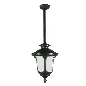 Large Rod IP44 Waterford Pendant Light Antique Black by Lighting Inspirations, a Pendant Lighting for sale on Style Sourcebook