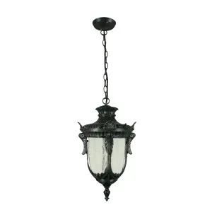 Wellington Antique Black Pendant Light Large Chain by Lighting Inspirations, a Pendant Lighting for sale on Style Sourcebook