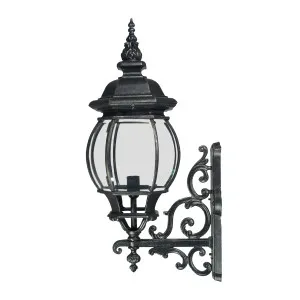 Flinders Antique Black Wall Light IP12 Large by Lighting Inspirations, a Outdoor Lighting for sale on Style Sourcebook