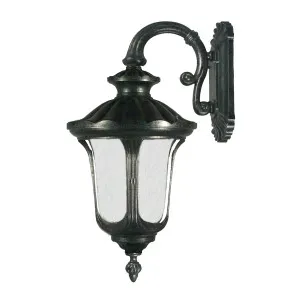 Waterford Antique Black Wall Light IP44 Large by Lighting Inspirations, a Outdoor Lighting for sale on Style Sourcebook