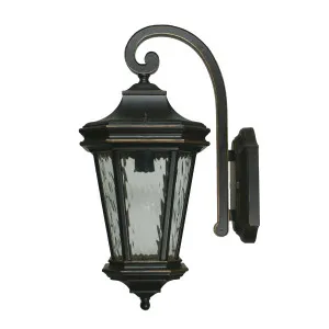 Tilburn Antique Bronze Wall Light IP44 Large by Lighting Inspirations, a Outdoor Lighting for sale on Style Sourcebook