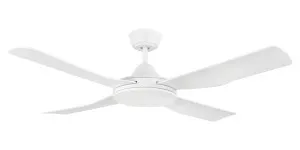 Eglo Bondi 52" AC Indoor/Outdoor Ceiling Fan with Wall Controller White by Eglo, a Ceiling Fans for sale on Style Sourcebook