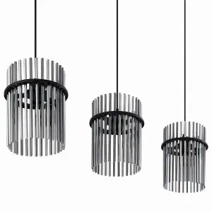 Telbix Quilo 3 Light Bar Pendant Black by Telbix, a Pendant Lighting for sale on Style Sourcebook