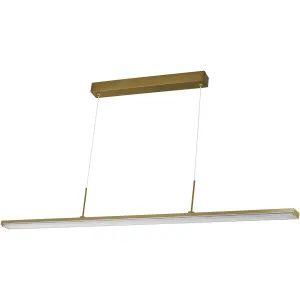 Calibo Dazzle 1500mm Linear LED Pendant Brass by Calibo, a Pendant Lighting for sale on Style Sourcebook