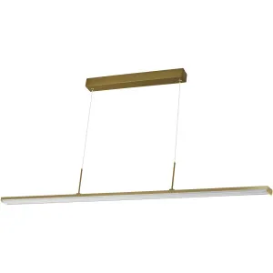 Calibo Dazzle 2000mm Linear LED Pendant Brass by Calibo, a Pendant Lighting for sale on Style Sourcebook