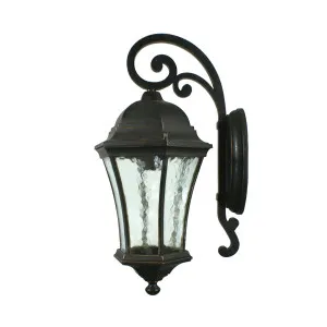 Strand Antique Bronze Wall Light IP44 Small by Lighting Inspirations, a Outdoor Lighting for sale on Style Sourcebook
