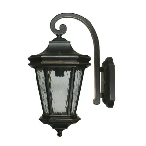 Tilburn Antique Bronze Wall Light IP44 Medium by Lighting Inspirations, a Outdoor Lighting for sale on Style Sourcebook