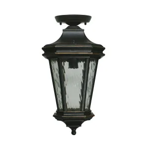 Tilburn Antique Bronze Under Eave Light IP44 Large by Lighting Inspirations, a Outdoor Lighting for sale on Style Sourcebook