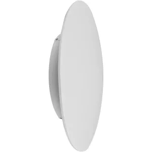 Calibo Emu Medium Round LED Wall Light White by Calibo, a Outdoor Lighting for sale on Style Sourcebook