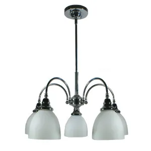 Chrome Benson Pendant Light 5 Light by Lighting Inspirations, a Pendant Lighting for sale on Style Sourcebook