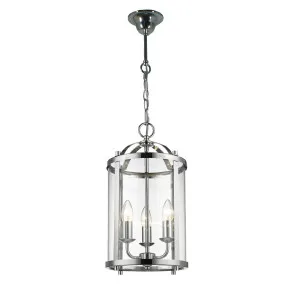 Manor Chrome Lantern Pendant Light 3 Light by Lighting Inspirations, a Pendant Lighting for sale on Style Sourcebook