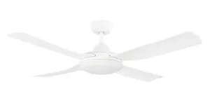 Eglo Bondi 52" AC Indoor/Outdoor Ceiling Fan with LED Light and Wall Controller White by Eglo, a Ceiling Fans for sale on Style Sourcebook