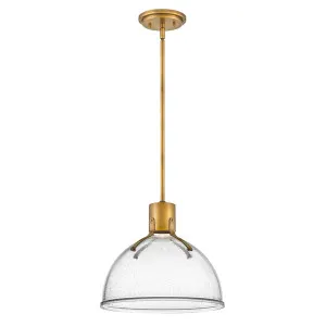Hinkley Argo Medium Pendant Light Heritage Brass & Seedy Glass by Hinkley, a Pendant Lighting for sale on Style Sourcebook