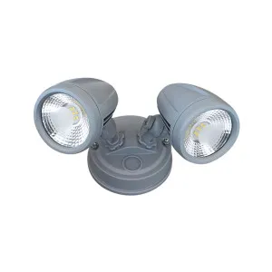 Telbix Illume Twin Exterior Security Spotlight Silver by Telbix, a Spotlights for sale on Style Sourcebook
