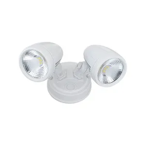 Telbix Illume Twin Exterior Security Spotlight White by Telbix, a Spotlights for sale on Style Sourcebook