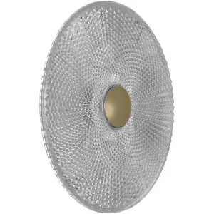 Calibo Bilby Crystalline 300mm Round LED Wall Light Brass by Calibo, a Outdoor Lighting for sale on Style Sourcebook