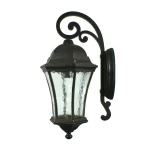 Strand Antique Bronze Wall Light IP44 Medium by Lighting Inspirations, a Outdoor Lighting for sale on Style Sourcebook