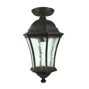 Strand Antique Bronze Under Eave Light IP44 Small by Lighting Inspirations, a Outdoor Lighting for sale on Style Sourcebook