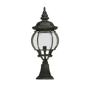 Flinders Antique Bronze Pillar Mount Light Large by Lighting Inspirations, a Outdoor Lighting for sale on Style Sourcebook