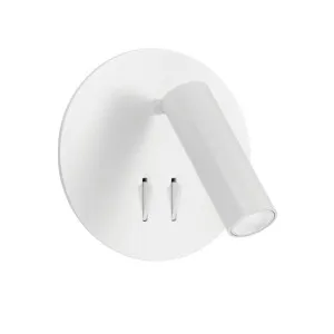 Telbix Esra Round LED Uplighter and Spot Light White by Telbix, a LED Lighting for sale on Style Sourcebook