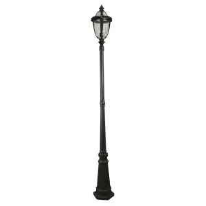 Mayfair Post Top on Standard 3 Piece Post IP44 Antique Bronze by Lighting Inspirations, a Outdoor Lighting for sale on Style Sourcebook