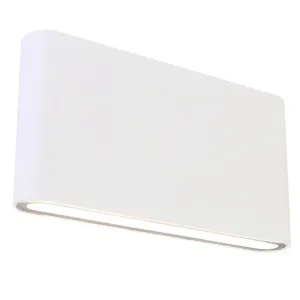 White Martec Integra LED CCT Exterior Up/Down Wall Light IP54 10W by Martec, a Wall Lighting for sale on Style Sourcebook