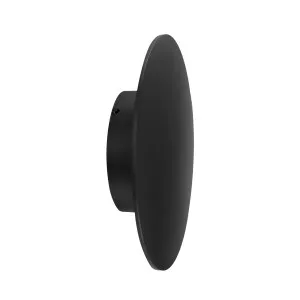 Calibo Emu Small Round LED Wall Light Black by Calibo, a Outdoor Lighting for sale on Style Sourcebook