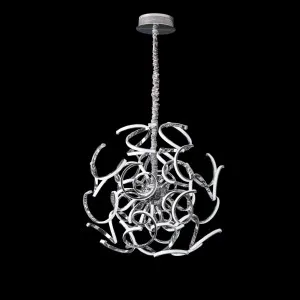 Illuminati Chrome Europa CCT LED Swirl Pendant Light Medium by Illuminati, a Pendant Lighting for sale on Style Sourcebook