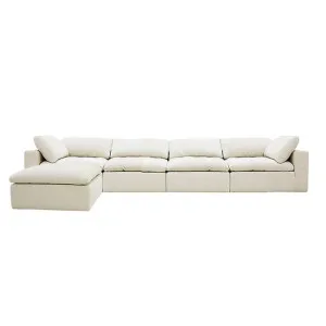 Cloud Deep Muse Flax Modular Sofa - 5 Piece by null, a Sofas for sale on Style Sourcebook