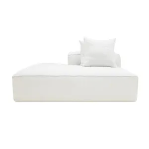 Riley Linen Pure White Module Terminal Right by null, a Sofas for sale on Style Sourcebook