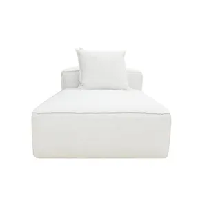 Riley Linen Pure White Module Chaise by null, a Sofas for sale on Style Sourcebook