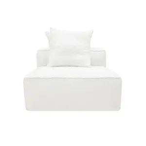 Riley Linen Pure White Module Armless by null, a Sofas for sale on Style Sourcebook
