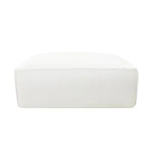 Riley Linen Pure White Modular Small Ottoman by null, a Ottomans for sale on Style Sourcebook
