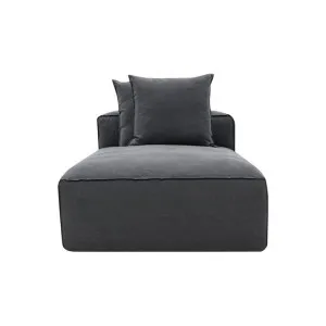 Riley Linen Charcoal Module Chaise by null, a Sofas for sale on Style Sourcebook