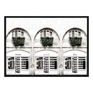 Fashion Stores Box Framed Canvas in 84 x 61cm by OZ Design, a Painted Canvases for sale on Style Sourcebook