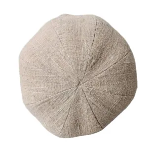 Olga Linen Cotton Cushion Round 30cm Diameter - Oatmeal by null, a Cushions, Decorative Pillows for sale on Style Sourcebook