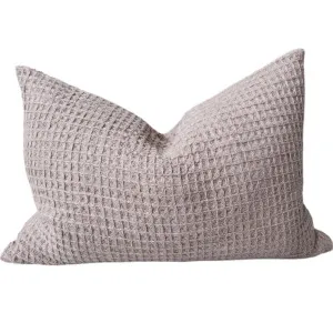 Alesund Linen Cushion 40x60cm Lumbar - Waffle | Deep Taupe by null, a Quilts & Bedspreads for sale on Style Sourcebook