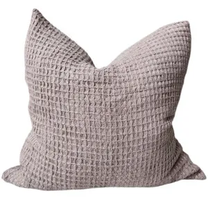 Alesund Linen Cushion 55cm Square - Waffle | Deep Taupe by null, a Quilts & Bedspreads for sale on Style Sourcebook