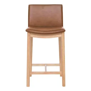Everest Bar Chair in Urbane Leather Light Brown / Clear by OzDesignFurniture, a Bar Stools for sale on Style Sourcebook