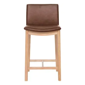 Everest Bar Chair in Urbane Leather Dark Brown / Clear by OzDesignFurniture, a Bar Stools for sale on Style Sourcebook