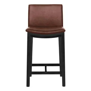 Everest Bar Chair in Urbane Leather Dark Brown / Black by OzDesignFurniture, a Bar Stools for sale on Style Sourcebook